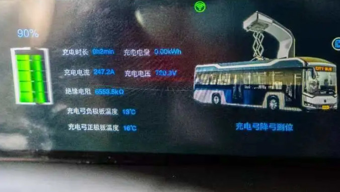 超級電容用于公交車，充電7分鐘，開行40公里